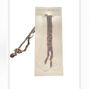 Sale‼️Foot Jewelry/ Anklet New in Packaging-Made in India -Set of 2